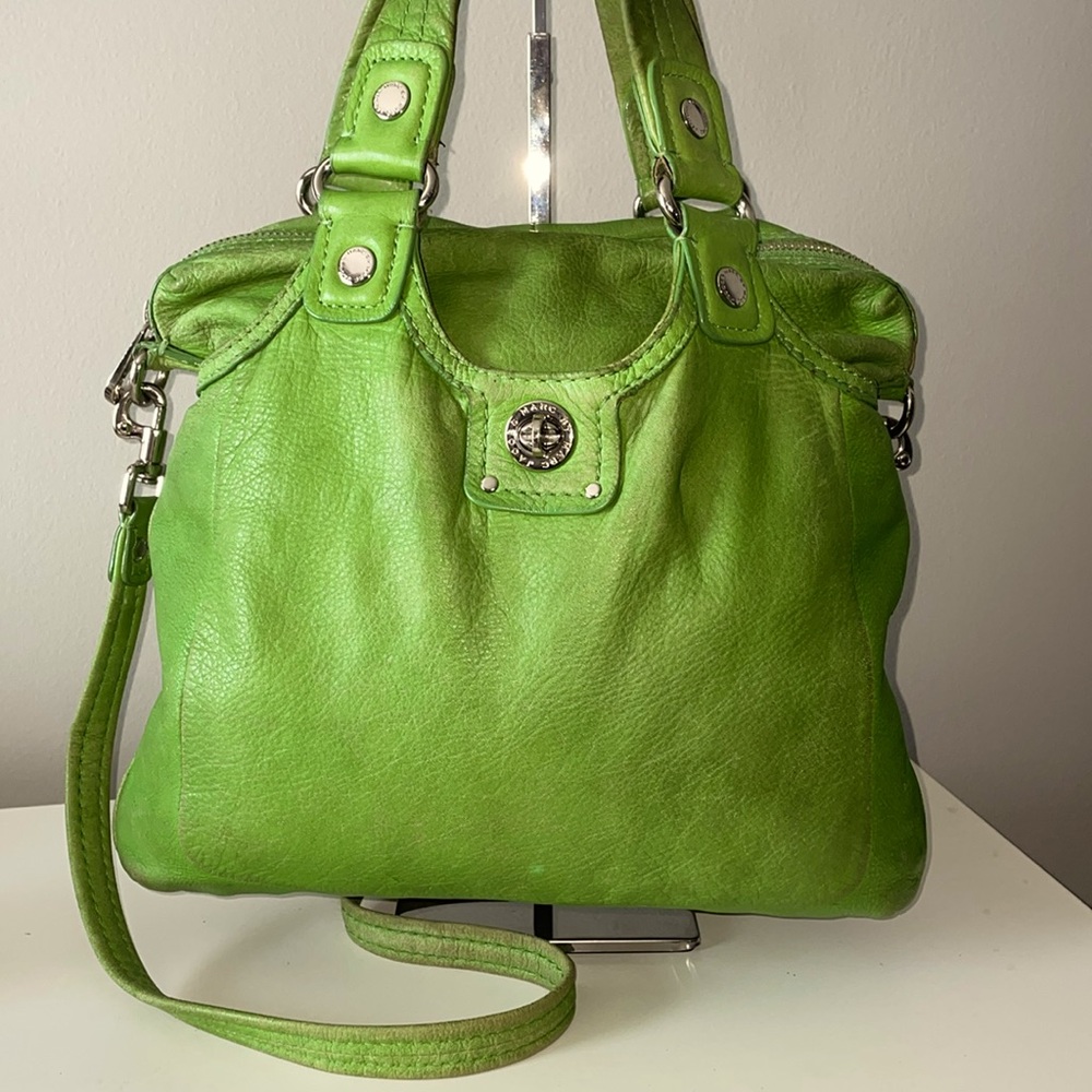 Marc Jacobs Soft Kelly Green pebbled leather bag - Picture 1 of 9